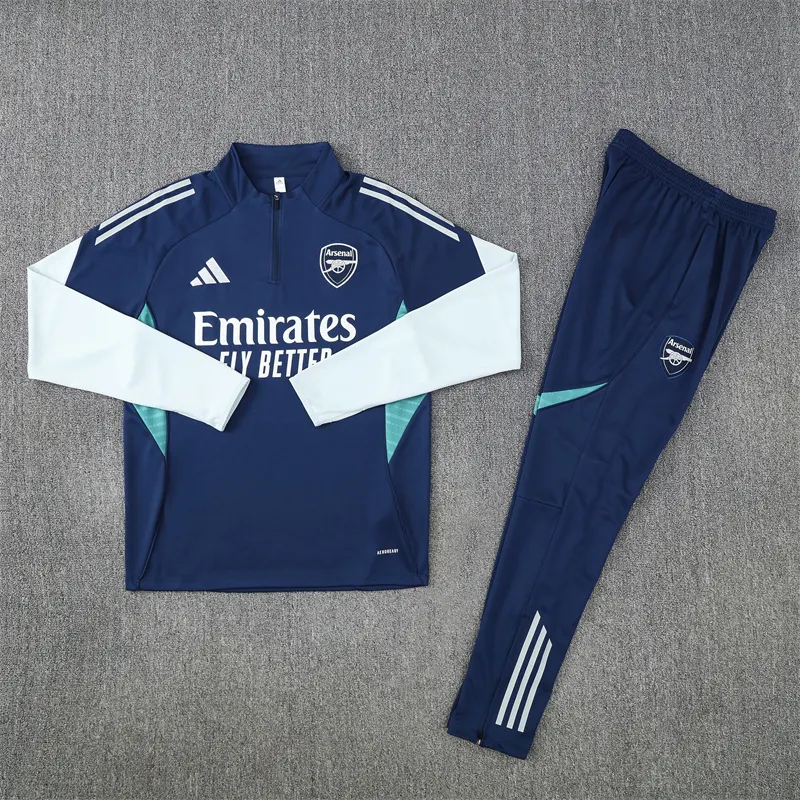 2025-26 Arsenal Royal Blue Half-Zip Training Jersey