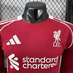 2025-26 Liverpool FC Home Long Sleeve Shirt - Player Edition
