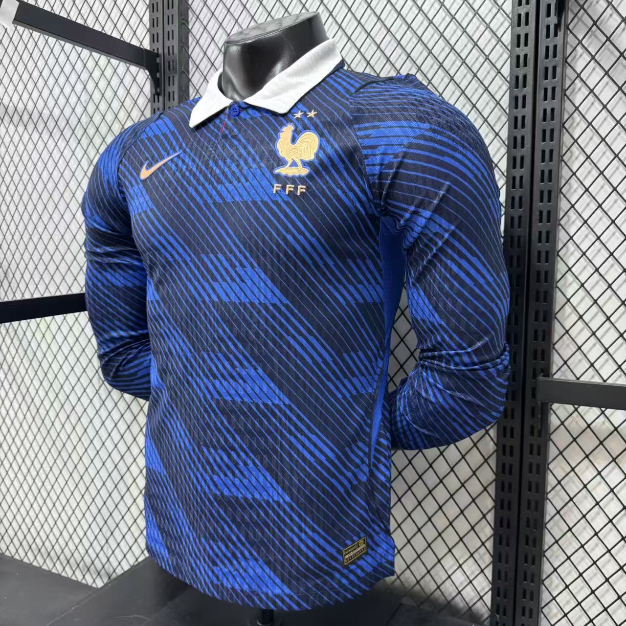 2026 France Home Long-Sleeve Jersey — Player Version