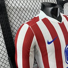 2025-26 Atletico Madrid Home Long Sleeve Shirt - Player Edition
