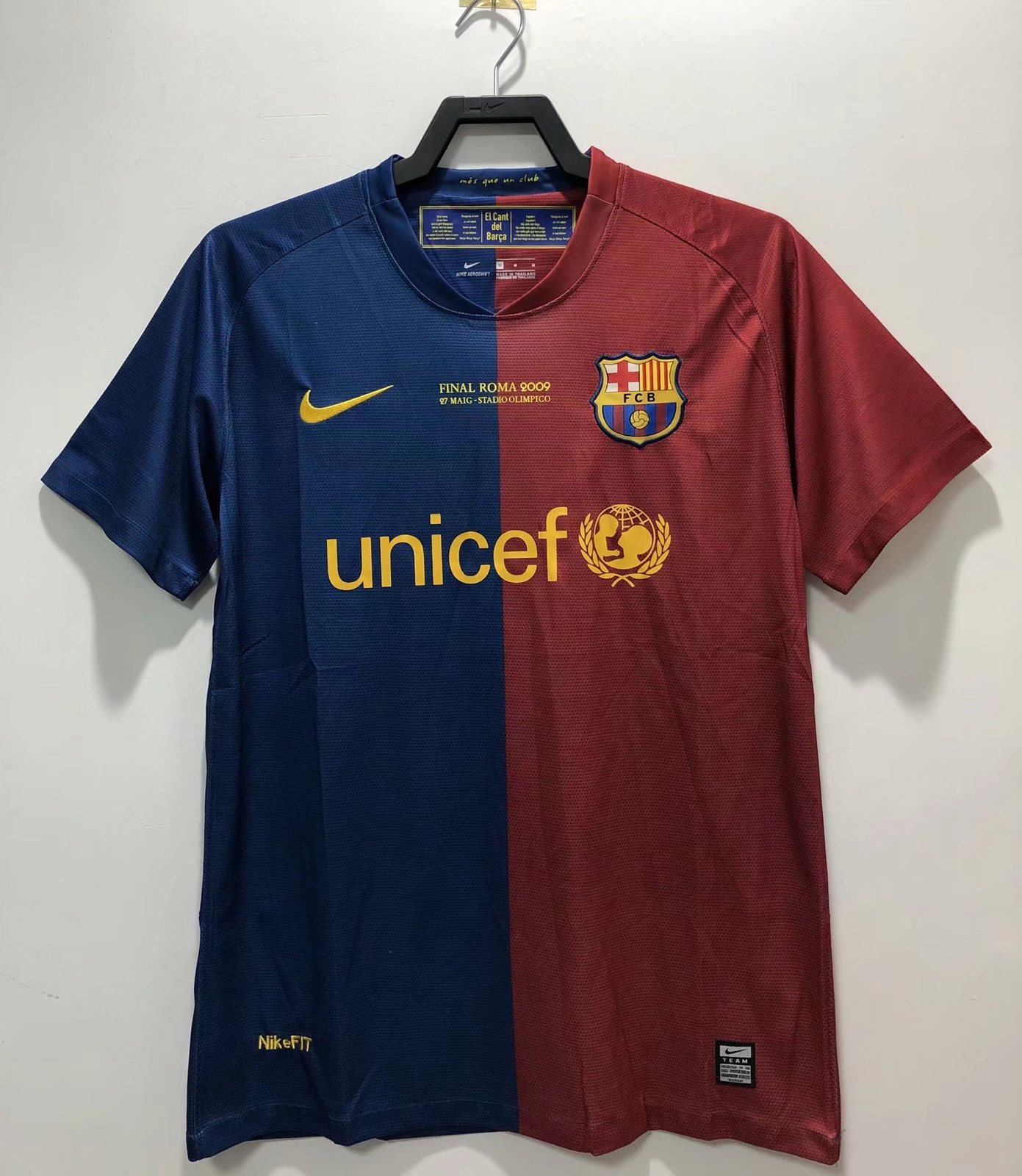 2008-09 Barcelona Home Retro Jersey - Champions League Edition
