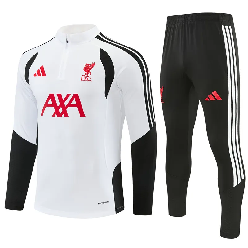 2026-27 Liverpool White Half-Zip Training Kit