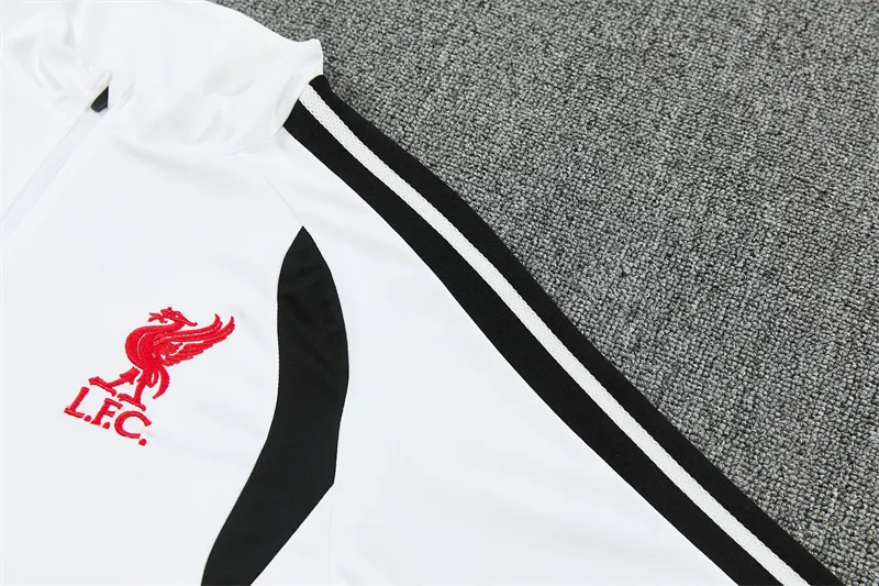 2026-27 Liverpool White Half-Zip Training Kit