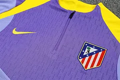 2025-26 Atletico Madrid Purple Half-Pull Training Jersey