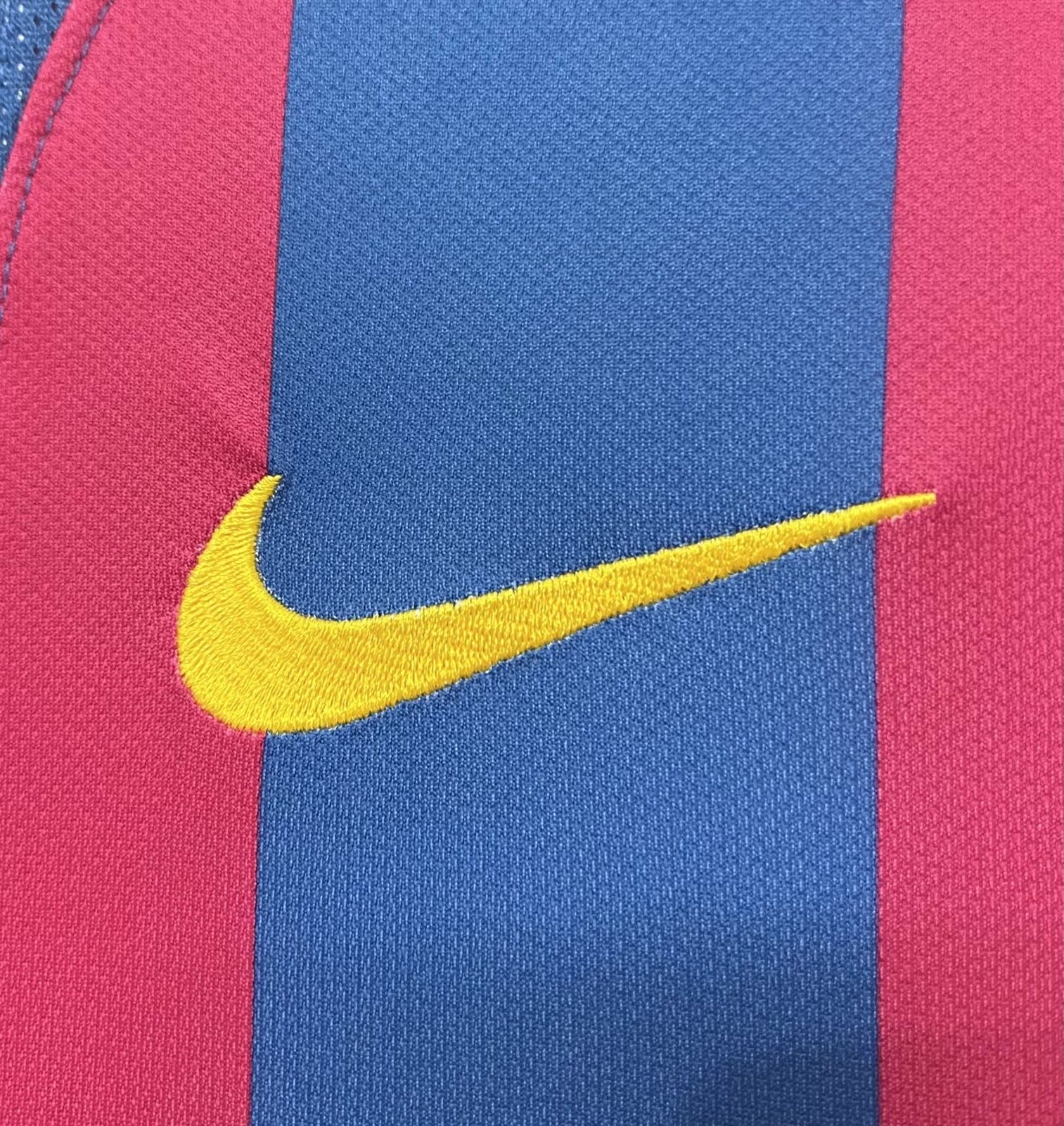 2005-06 Barcelona Home Long Sleeve Retro Shirt - Champions League Edition