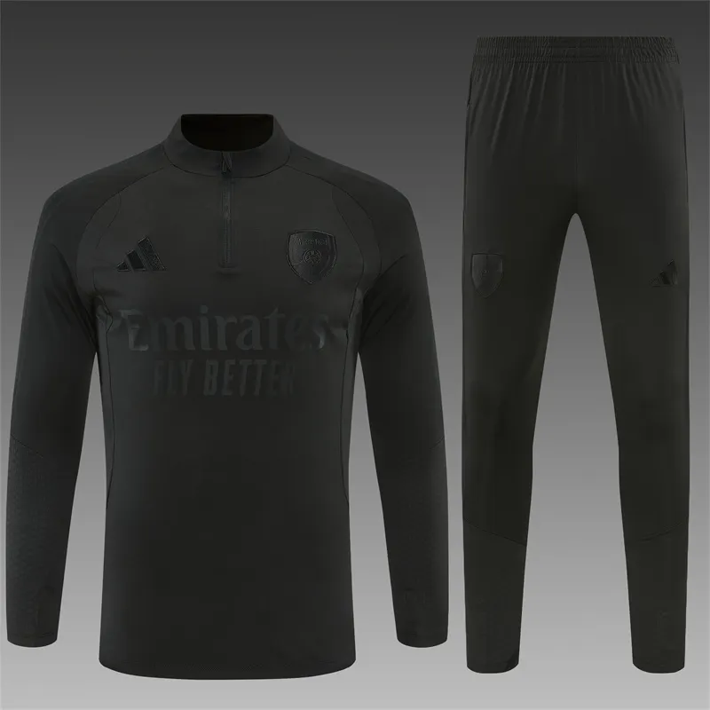 2026-27 Arsenal Black Half-Zip Training Jersey