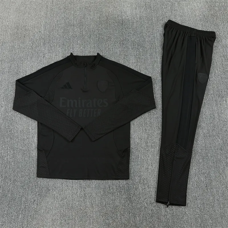 2026-27 Arsenal Black Half-Zip Training Jersey