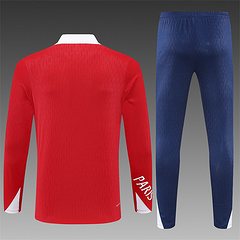 2025-26 Paris Saint-Germain Red Half-Pull Training Jersey