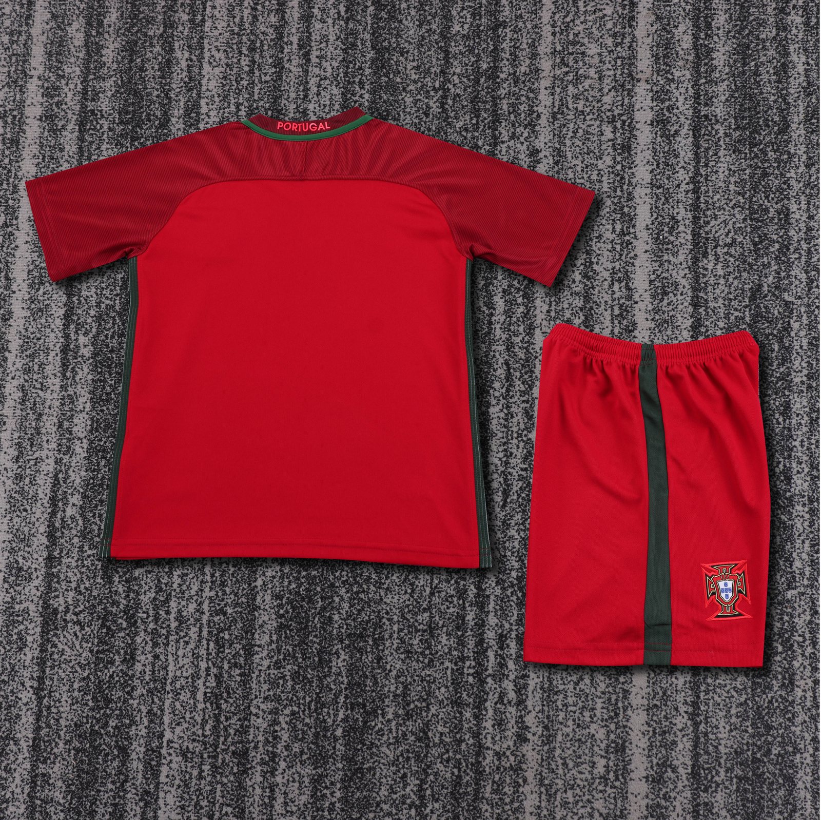 2016 Portugal Home Retro Jersey – Kids