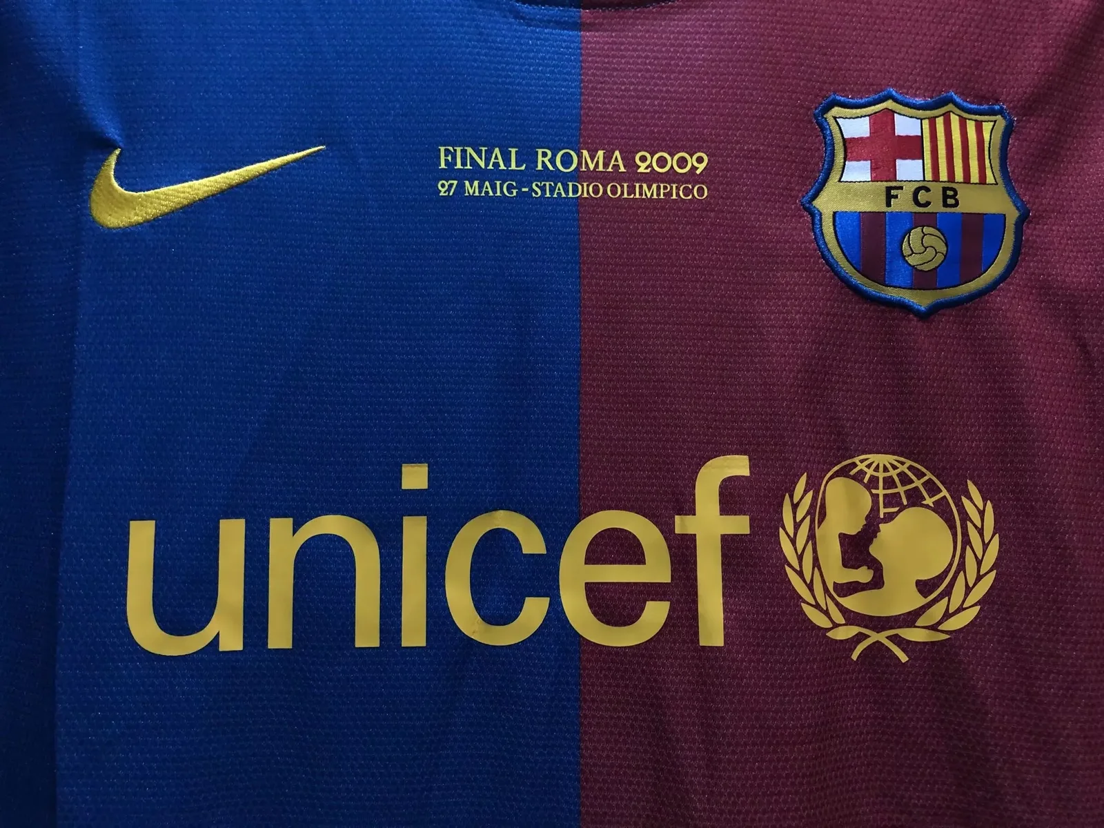 2008-09 Barcelona Home Retro Jersey - Champions League Edition