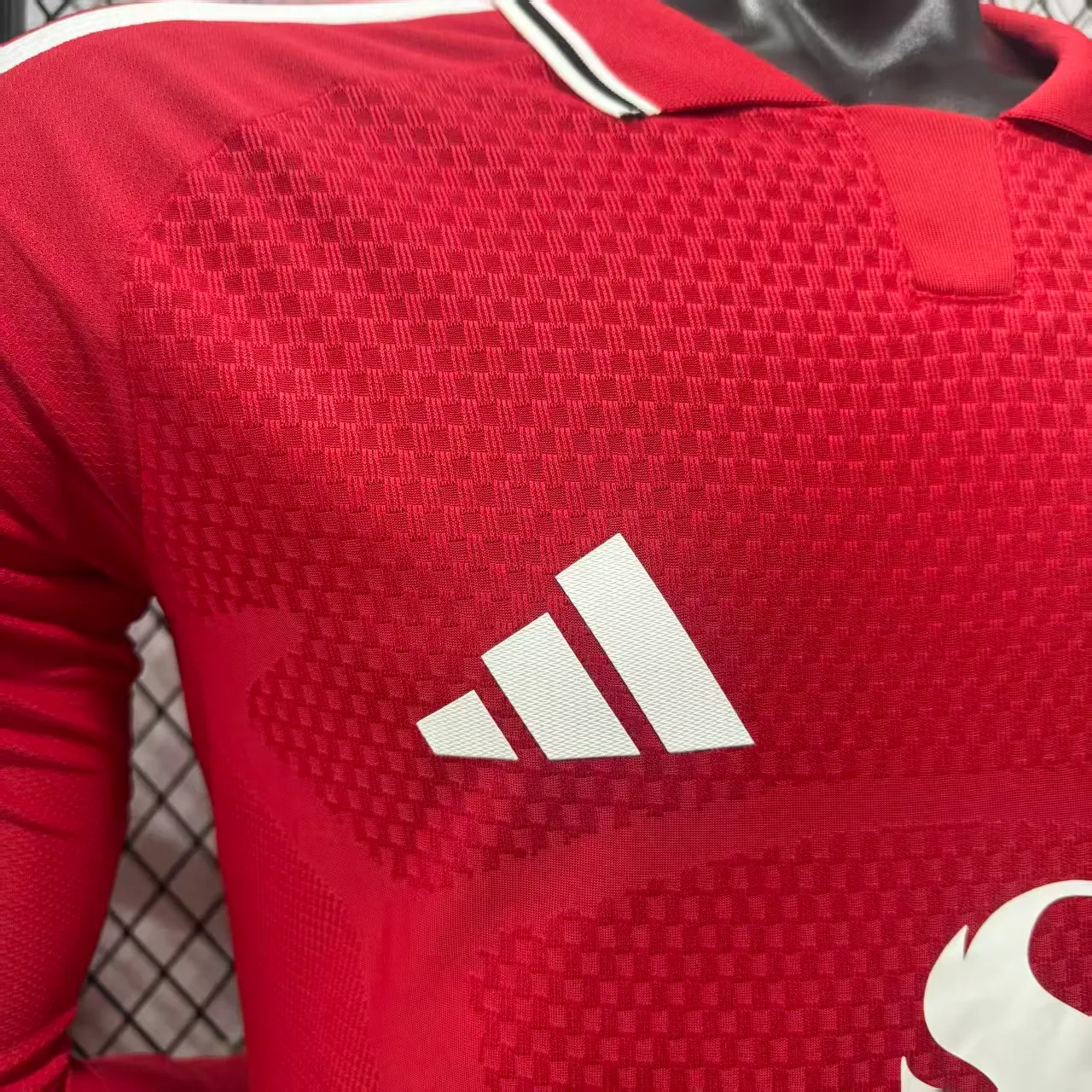 2026-27 Manchester United Home Long-Sleeve Jersey - Player Version