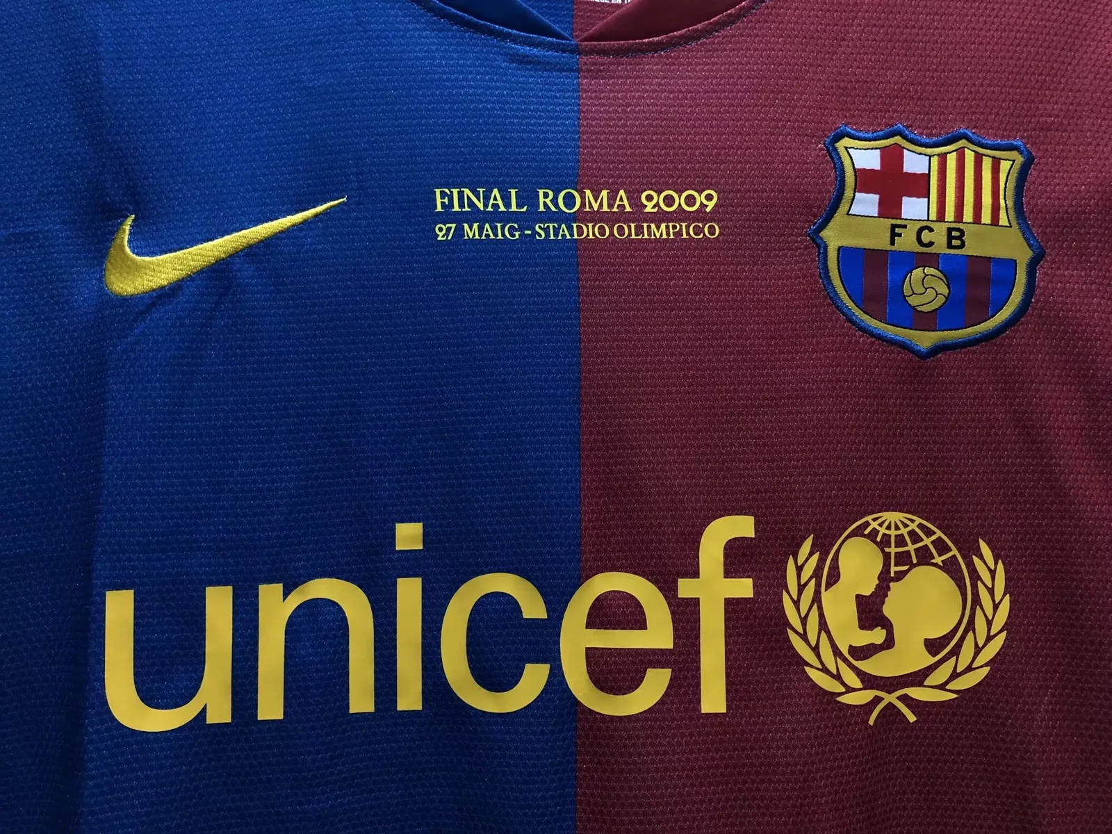 2008-09 Barcelona Home Long Sleeve Retro Shirt - Champions League Edition
