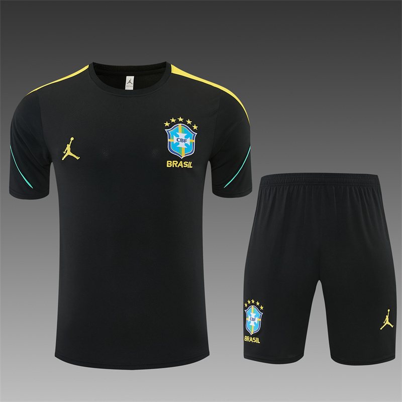 2026-27 Brazil Black Short-Sleeve Training Jersey