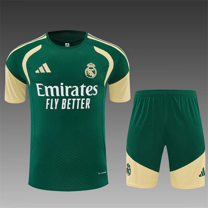 2026-27 Real Madrid Green Short-Sleeve Training Jersey
