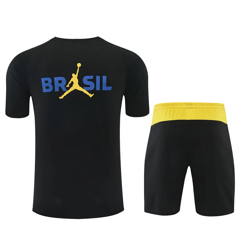 2026-27 Brazil Black Short-Sleeve Training Jersey