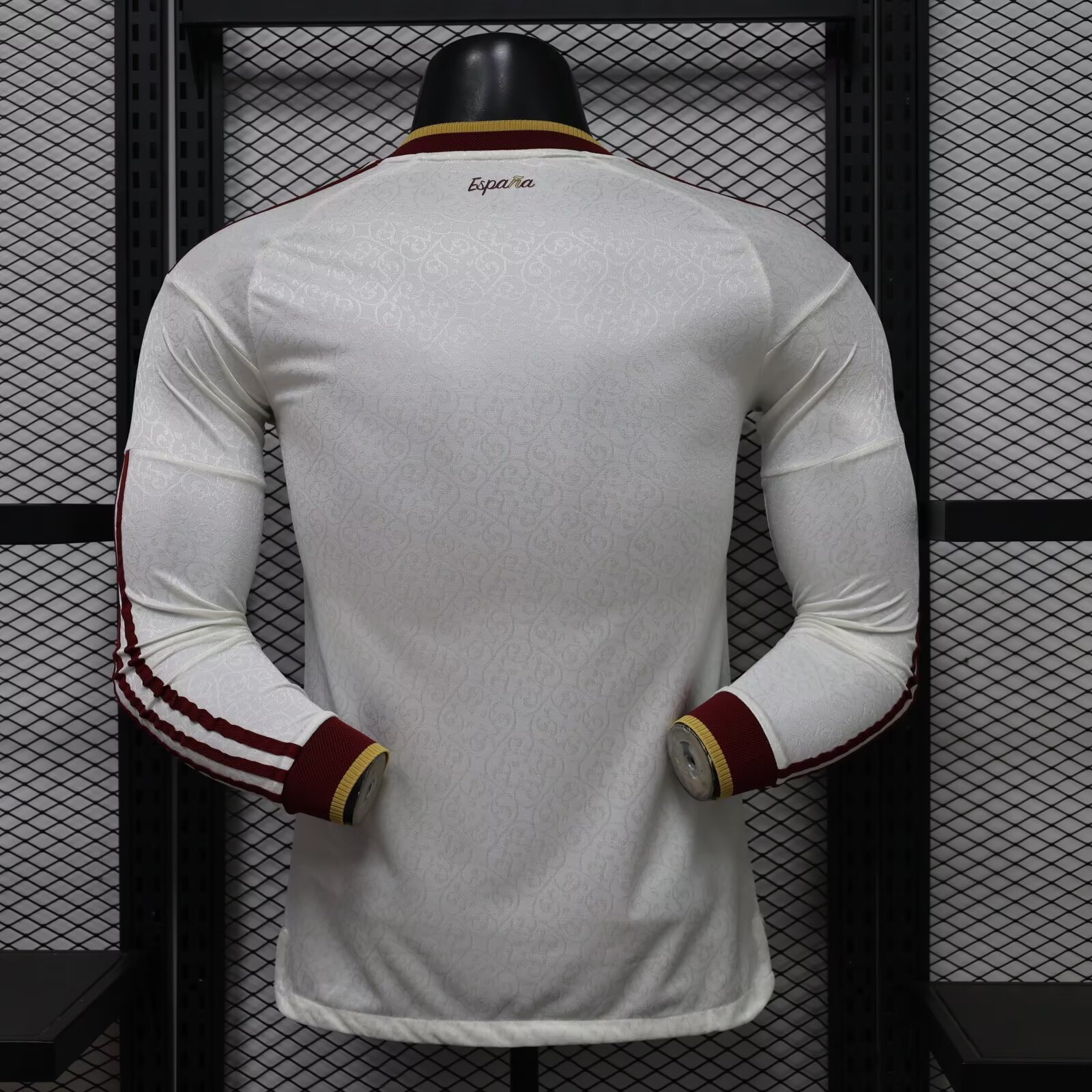 2026-27 Spain Away Long-Sleeve Jersey (with Two Stars) – Player Version