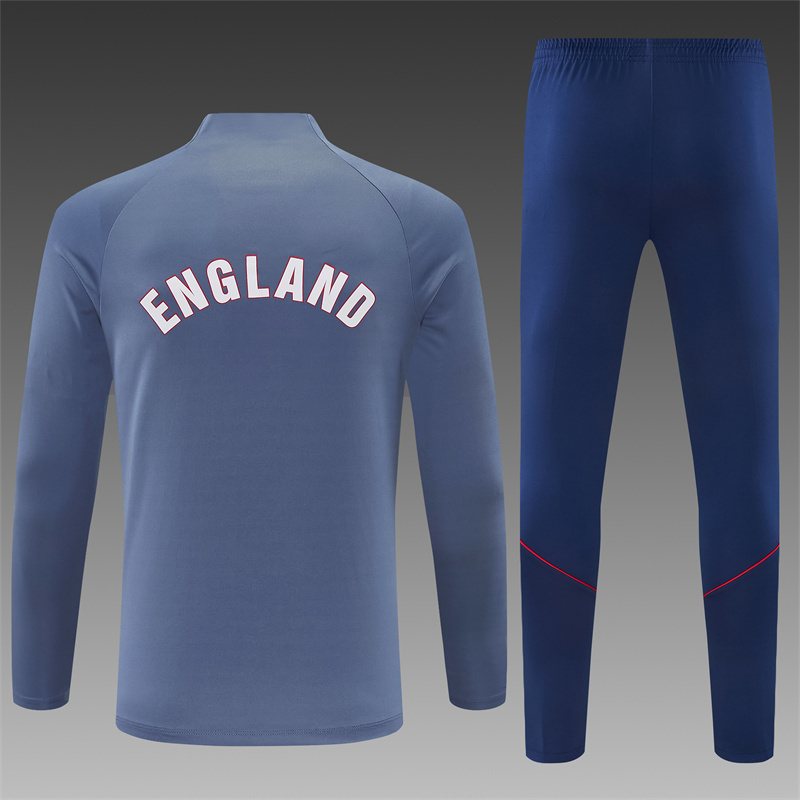2026-27 England Grey Half-Zip Training Jersey