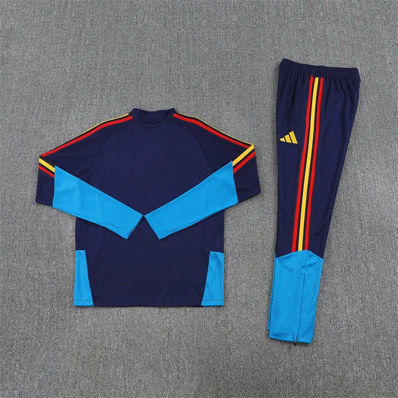 2026-27 Spain Royal Blue Half-Zip Training Jersey