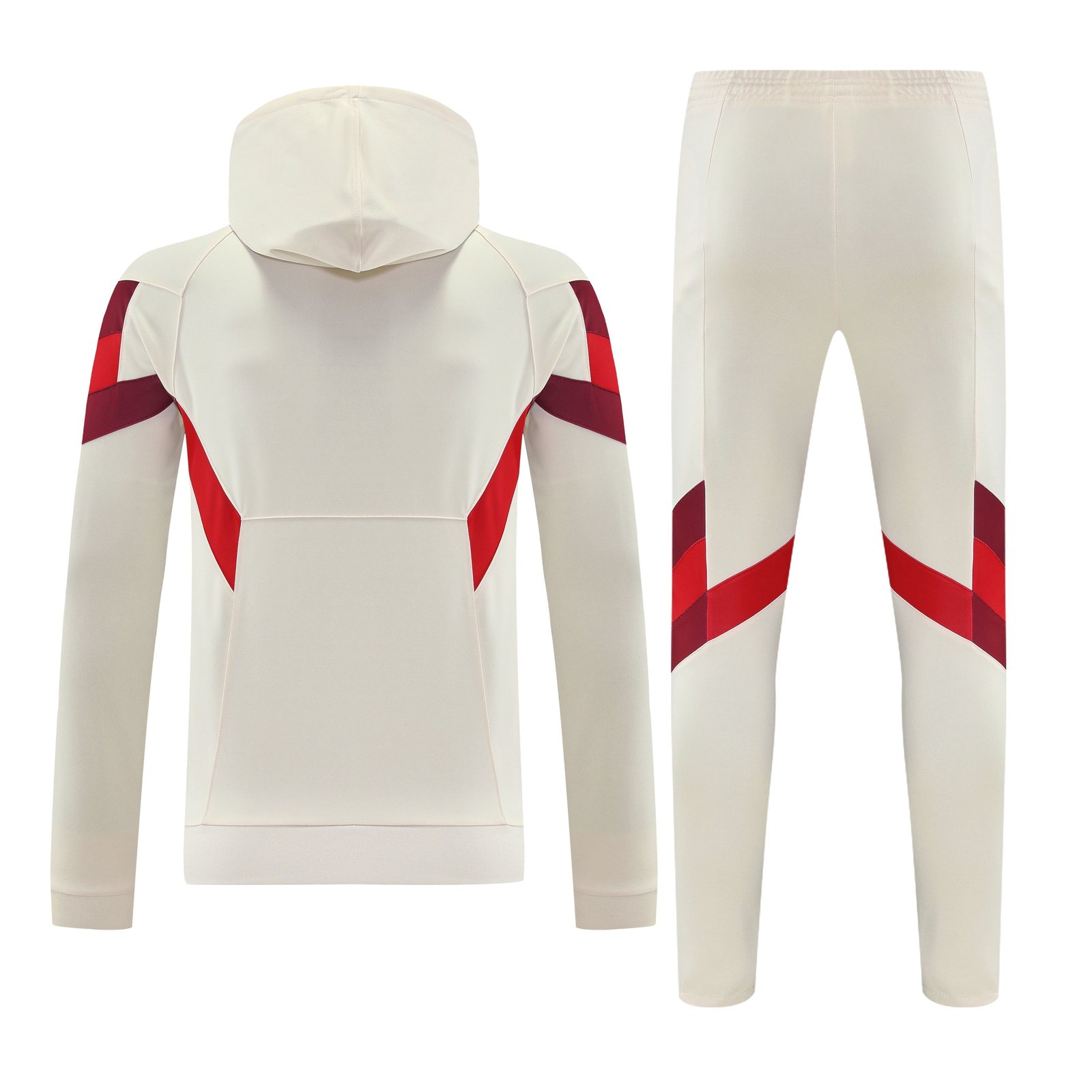 2025-26 Bayern Munich off-white training hooded jersey