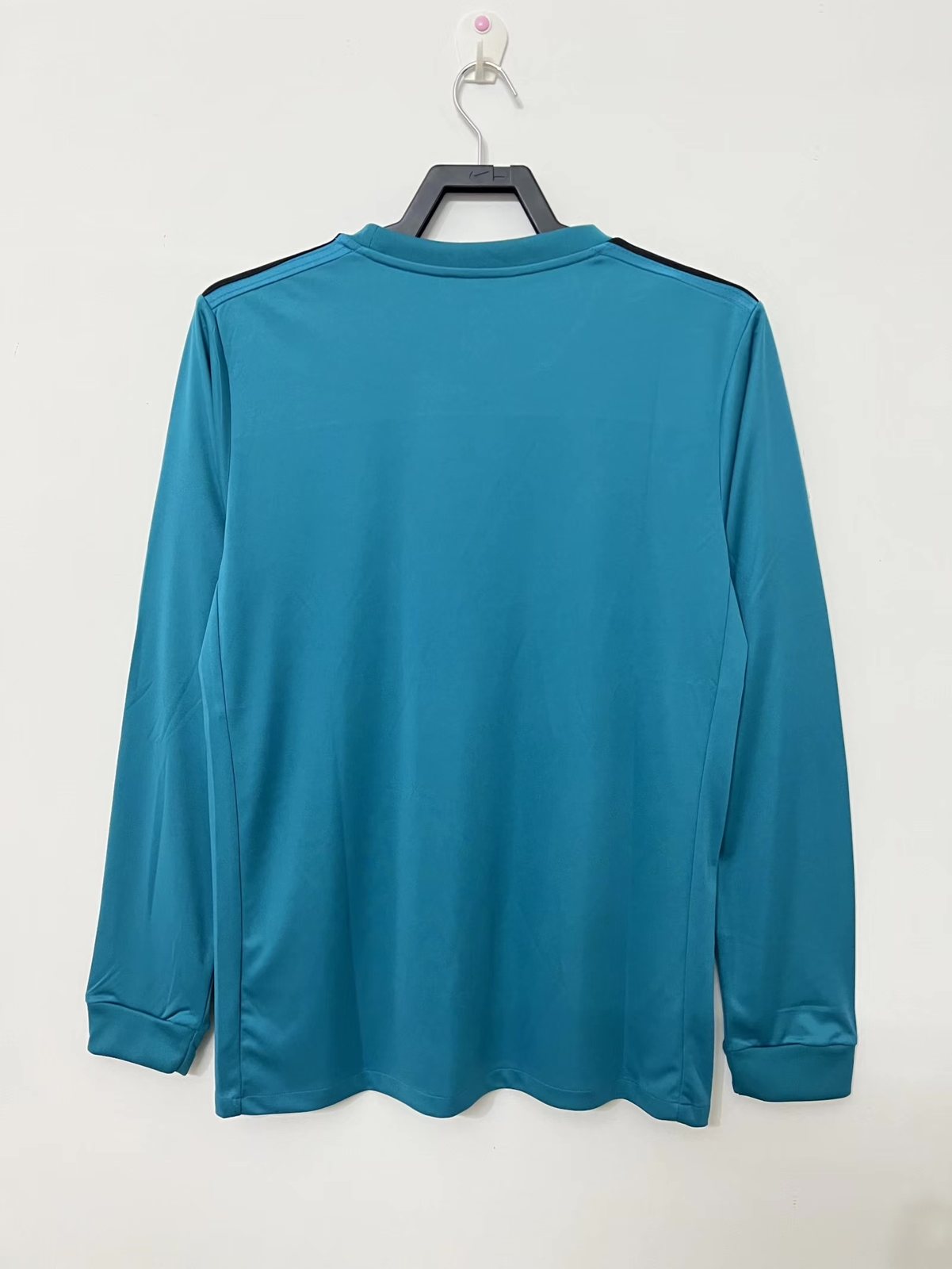 2017-18 Real Madrid Second Away Long Sleeve Retro Jersey