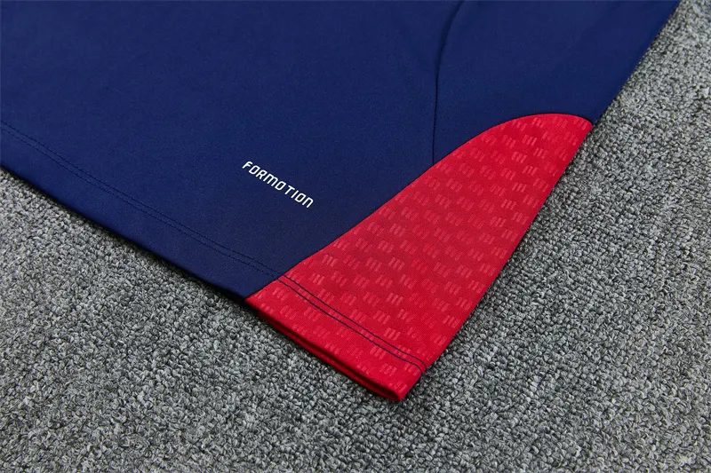 2026-27 Arsenal royal blue half-zip training kit