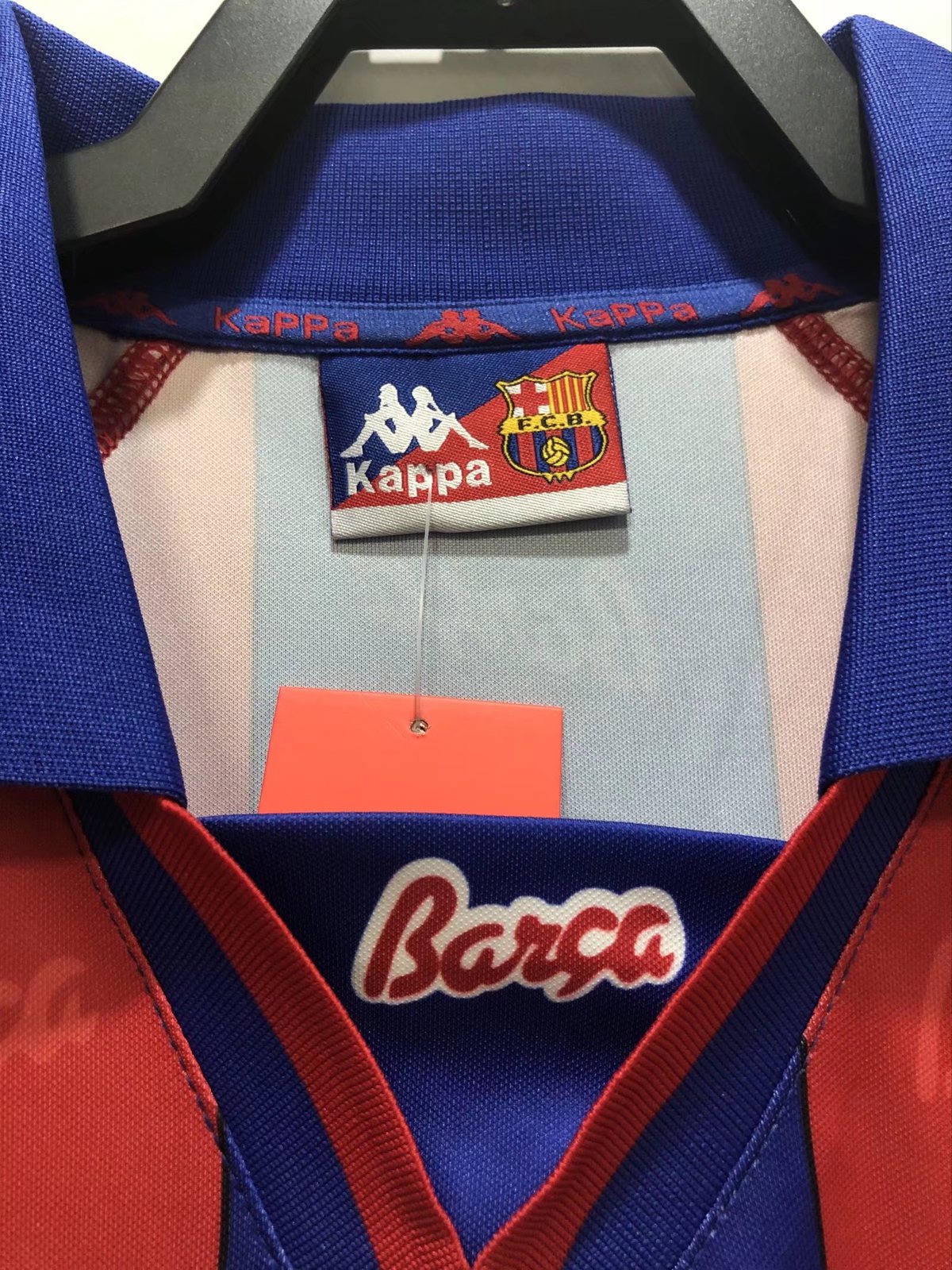 1996-97 Barcelona Home Long Sleeve Retro Jersey