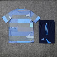 2025-26 Real Madrid Light Blue [Camouflage] Short Sleeve Training Jersey