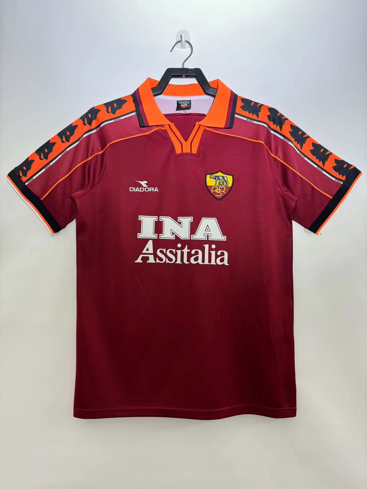 1998-99 Roma Home Retro Jersey