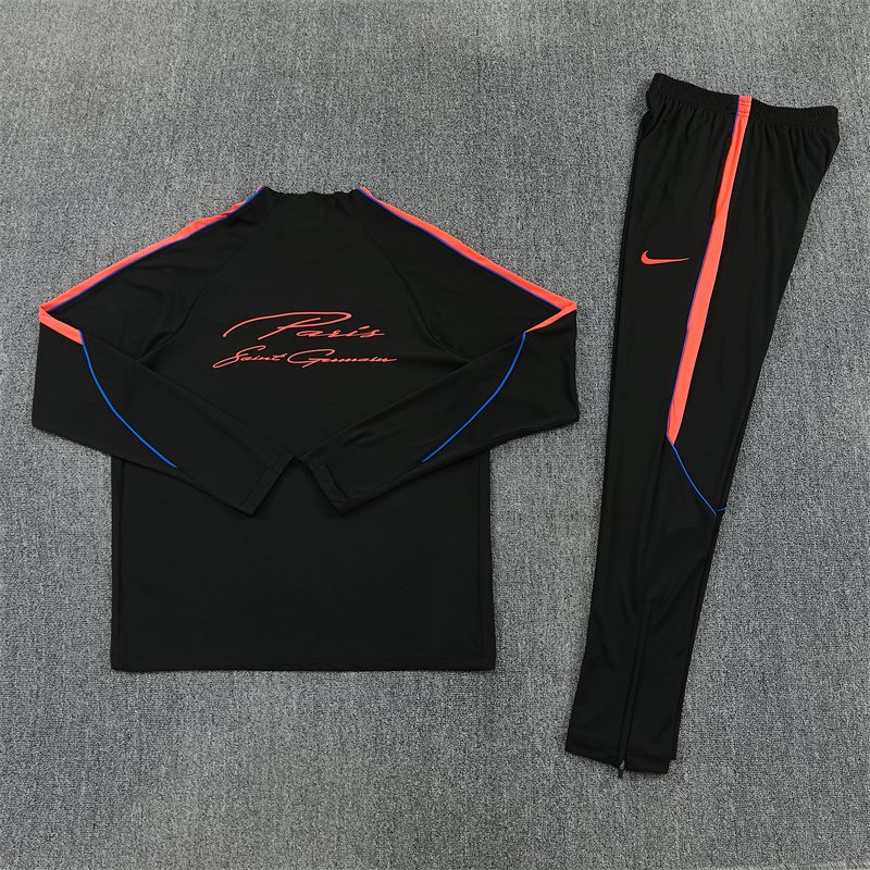 2026-27 Paris Black Half-Zip Training Jersey