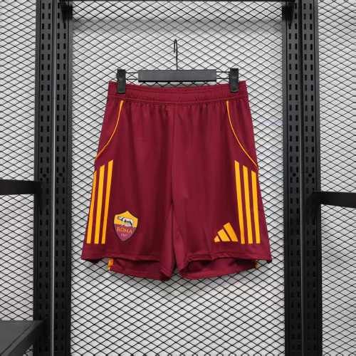 2025-26 AS Roma Home Shorts - Player Edition