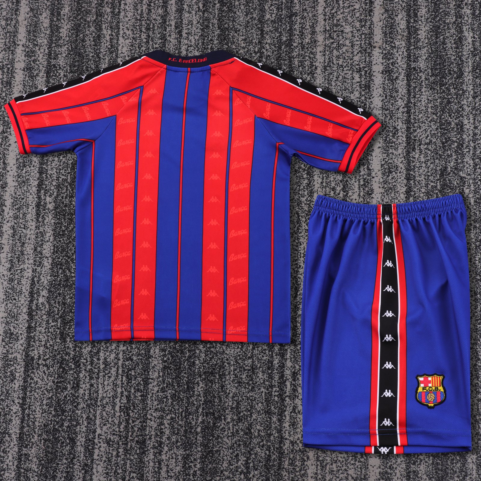 1997-98 Barcelona Home Retro Shirt - Kids