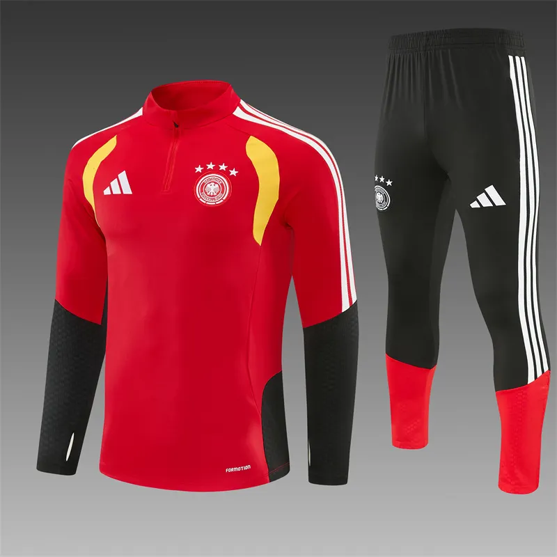 2026-27 Germany Red Half-Zip Training Jersey
