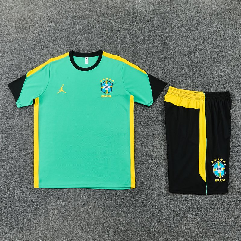 2026-27 Brazil Jordan Light Green Short-Sleeve Training Jersey