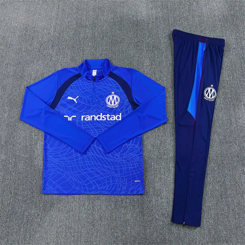 2026-27 Marseille Blue Half-Zip Training Jersey