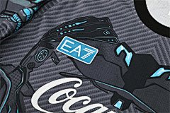 2025-26 Napoli Black Grey Short Sleeve Training Jersey