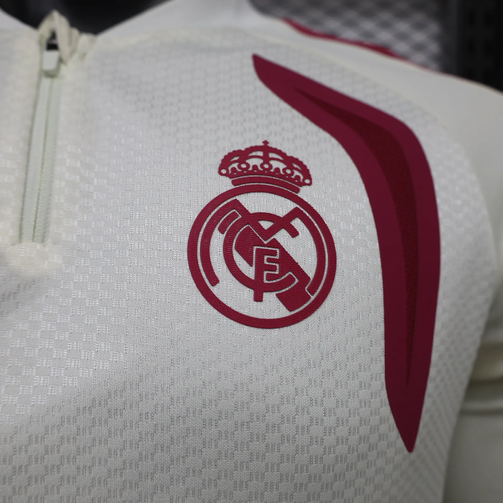 2026-27 Real Madrid Long-Sleeve Half-Zip Training Jersey – Player Version