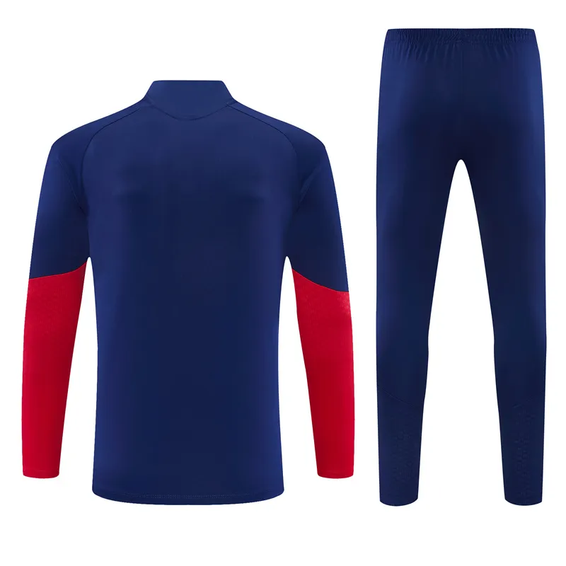 2026-27 Arsenal royal blue half-zip training kit