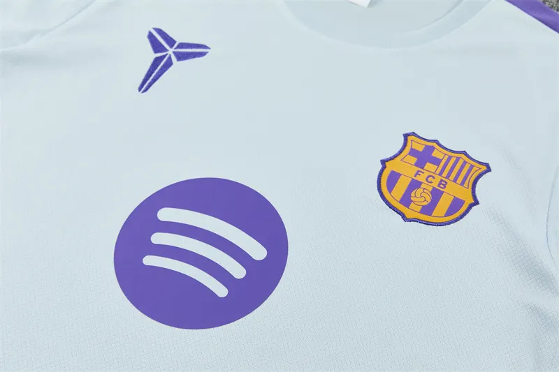 2026-27 Barcelona Light Grey Short-Sleeve Training Jersey