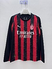 2025-26 AC Home Long Sleeve Jersey - Fan Edition
