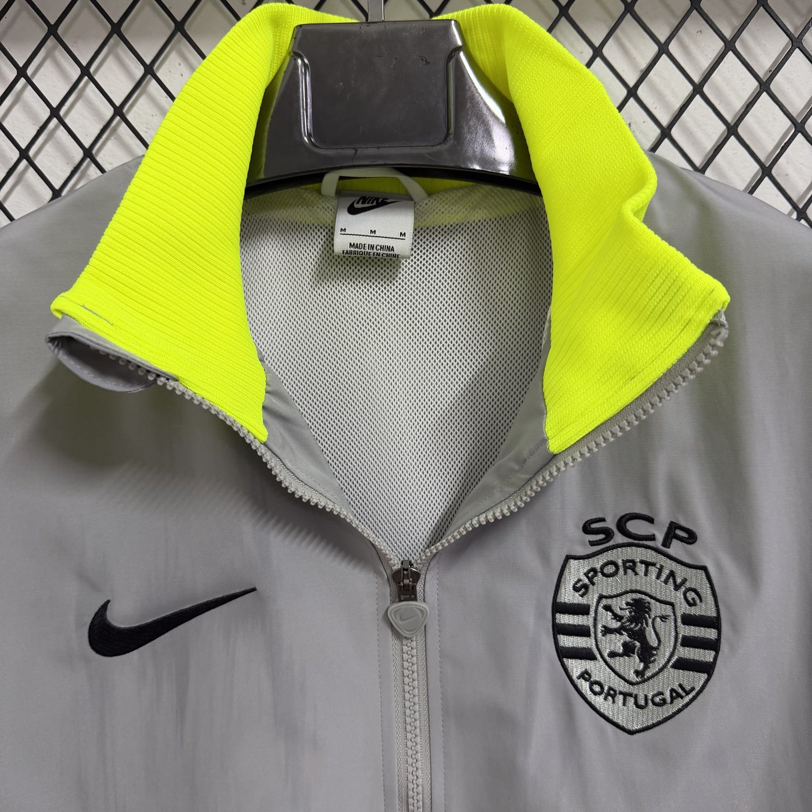 2025-26 Portugal Light Grey Water-Repellent Training Windbreaker