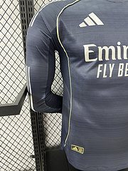 2025-26 Real Madrid Away Long Sleeve Shirt - Player Edition