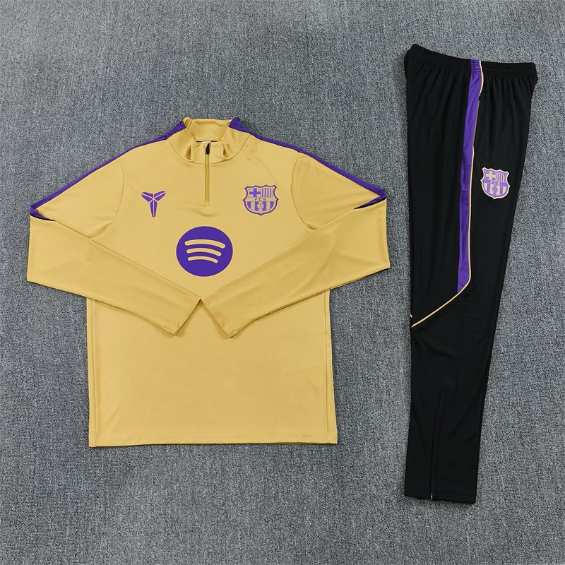 2026-27 Barcelona Gold Half-Zip Training Jersey