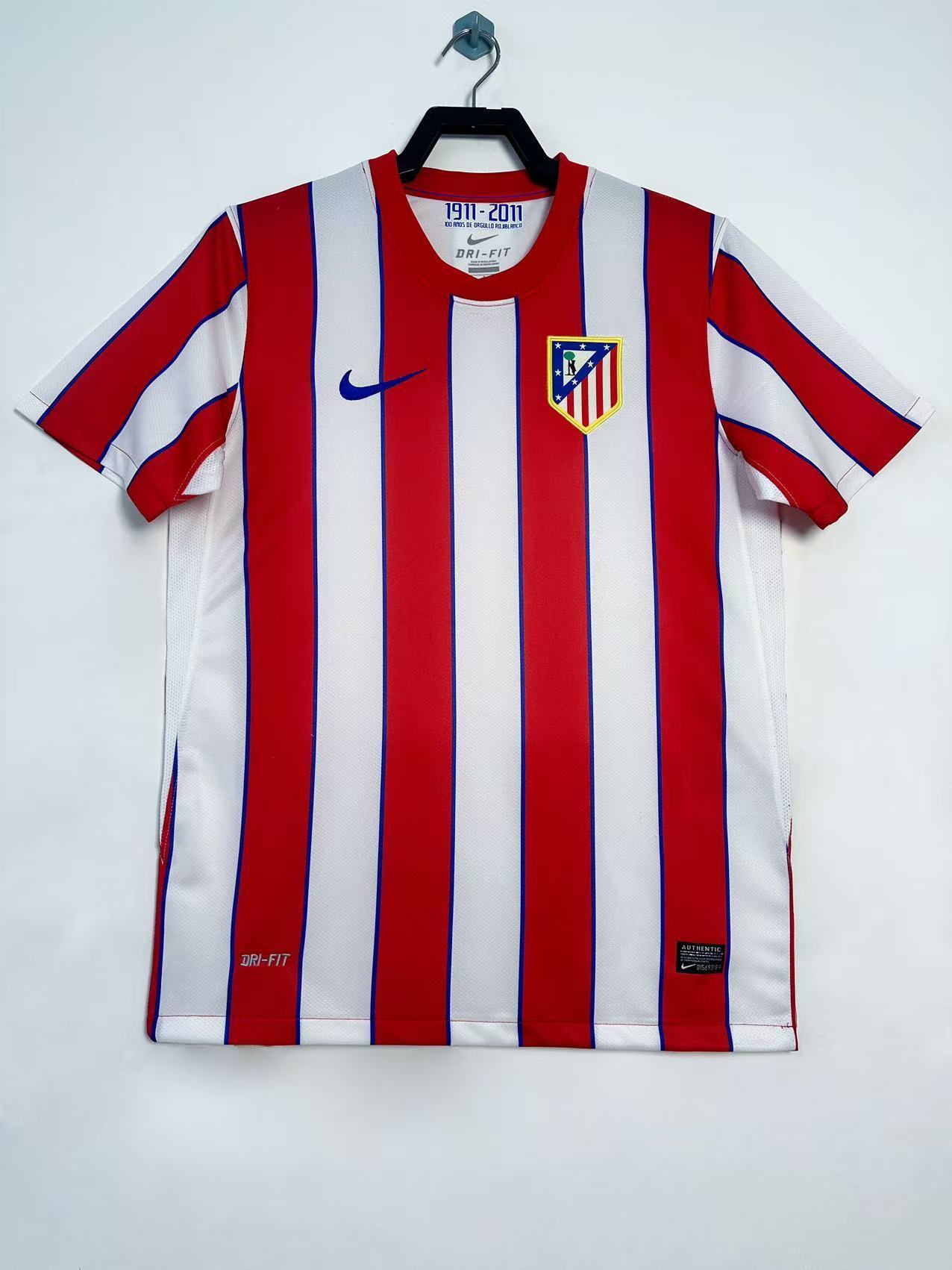 2011–12 Atlético Madrid Home Retro Jersey – Champions League Edition