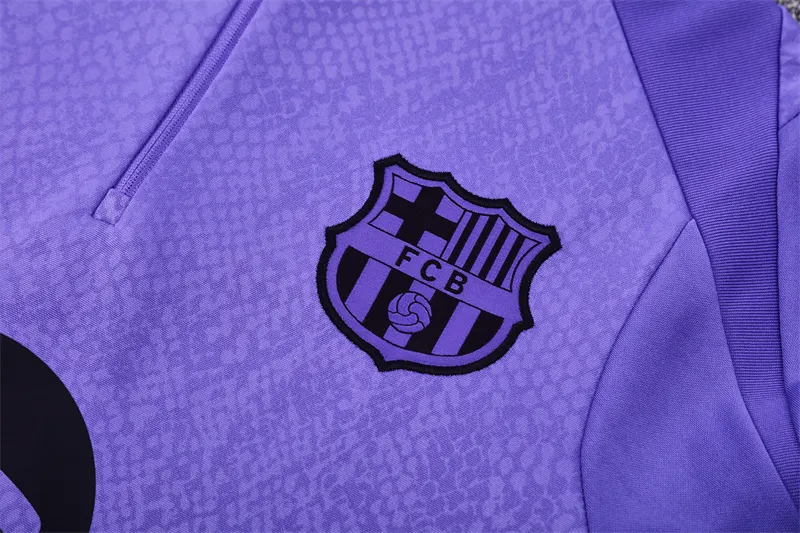 2025-26 Barcelona Purple Half-Zip Training Jersey