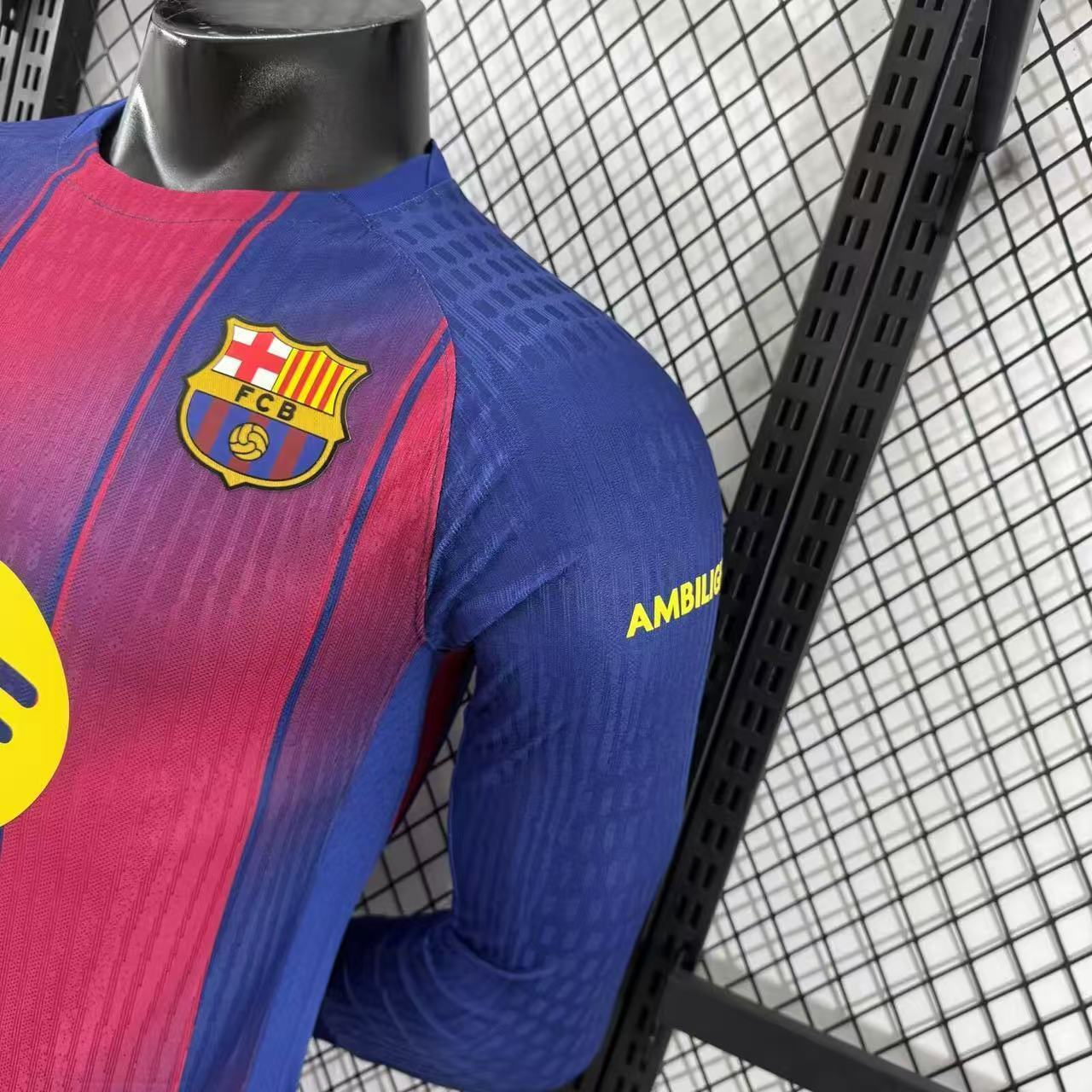 2025-26 Barcelona Home Long-Sleeve Jersey – Player Version