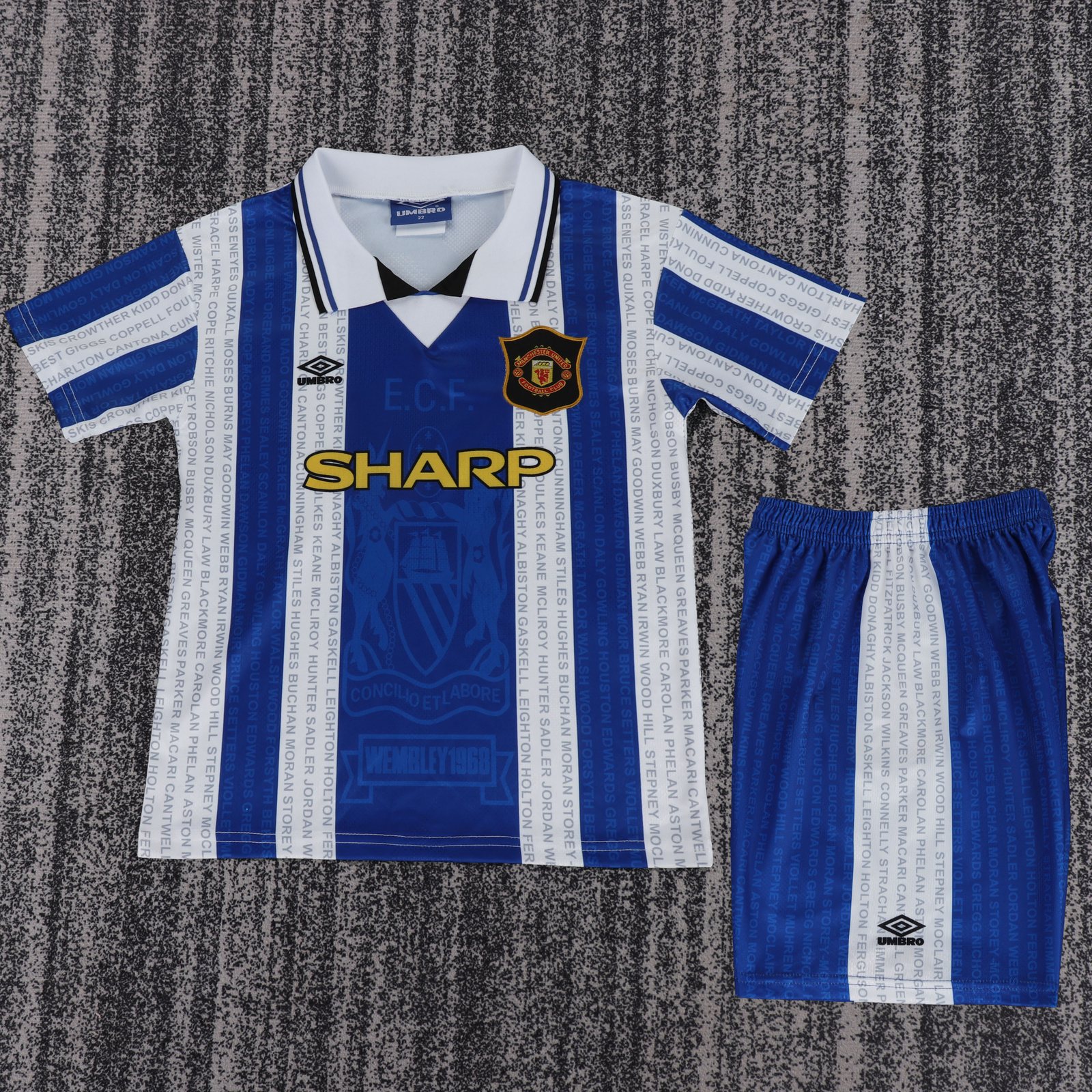1994-96 Manchester United Second Away Retro Kit - Kids