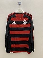 2025-26 Flamengo Home Long Sleeve Jersey - Fan Edition