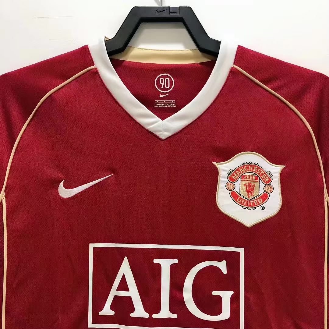 2006-07 Manchester United Home Long Sleeve Retro Shirt