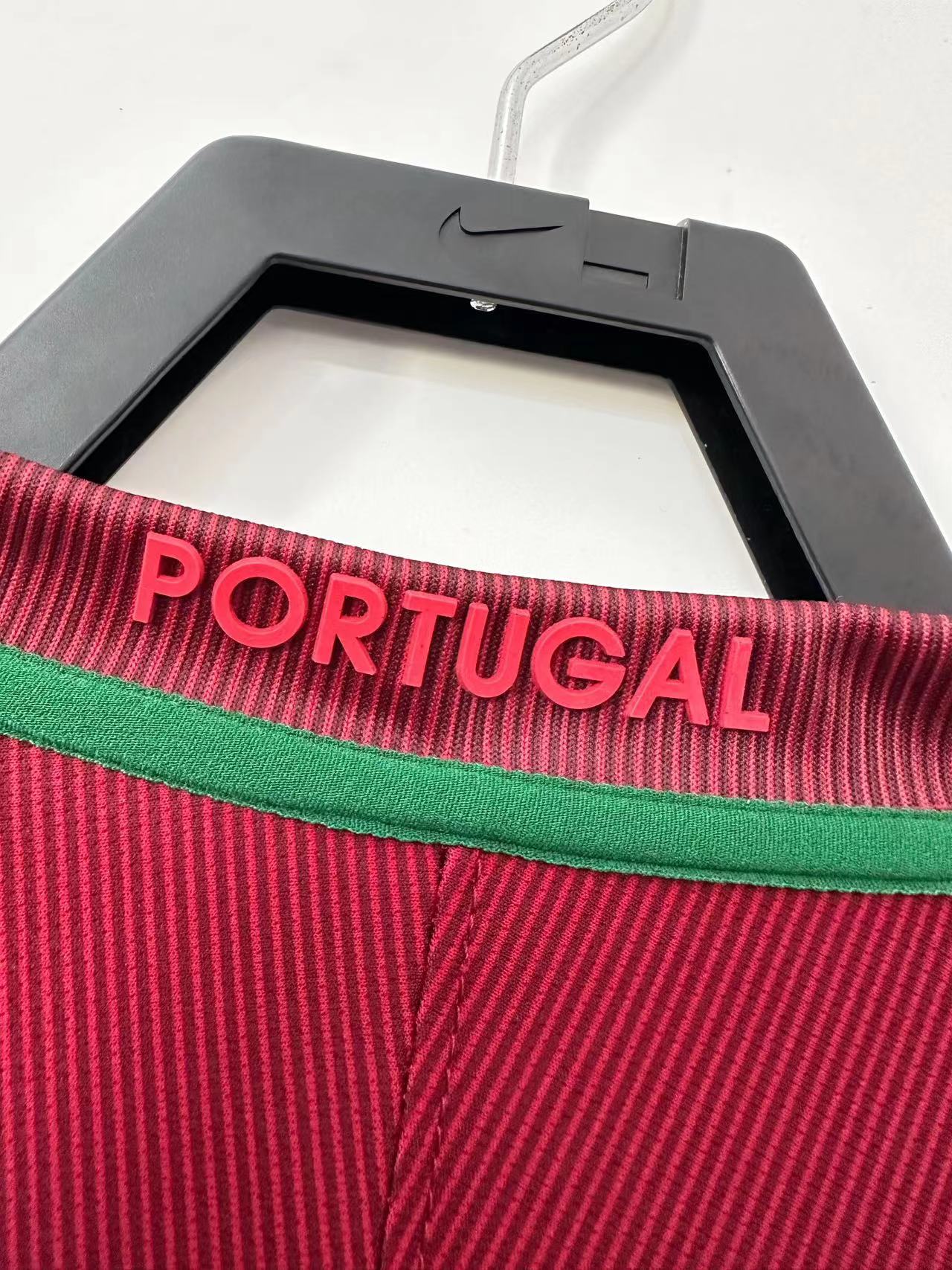 2016 Portugal Home Long Sleeve Retro Jersey