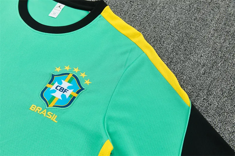 2026-27 Brazil Jordan Light Green Short-Sleeve Training Jersey